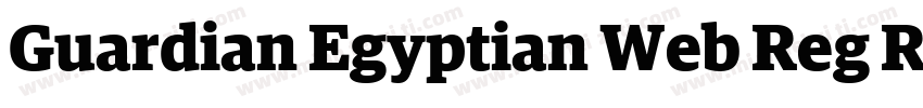 Guardian Egyptian Web Reg Regular字体转换